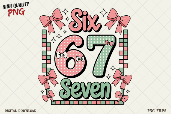 Download Trendy Six Seven 6 7 Valentines Day PNG - Premium Bundle