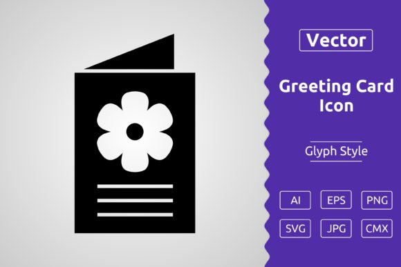 Download Vector Greeting Card Glyph Icon - Vector Collection