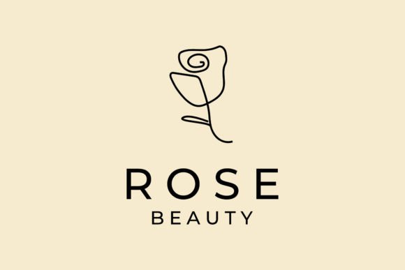 Download Rose Flower Line Art Logo Vector Icon - Vector Collection