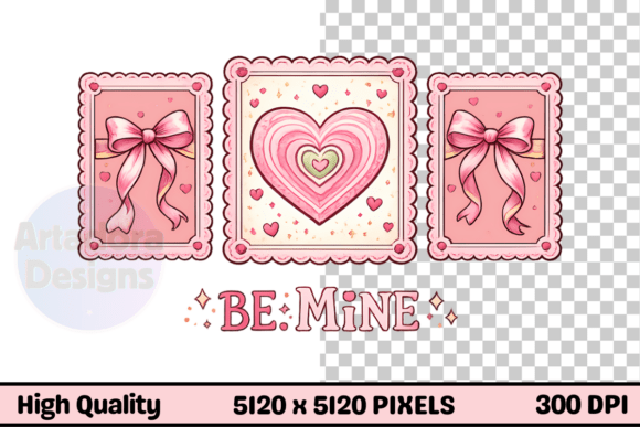 Download Be Mine Coquette Valentine's Day PNG - Premium Resources