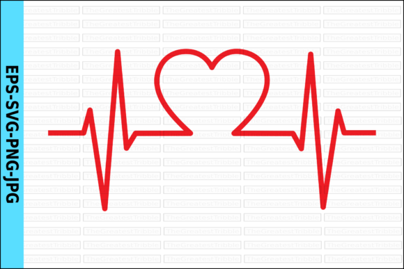 Download EKG Heart Vector Heart EKG Line - Vector Collection