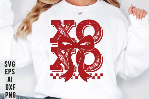 Download Retro XOXO Coquette Valentines SVG PNG - Coquette valentines Collection