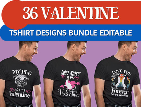 Download 36 Valentine Day Tshirt Designs Bundle - Tshirt designs Collection