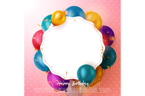 Download Happy Birthday Text Vector Greeting Card - Vector Collection